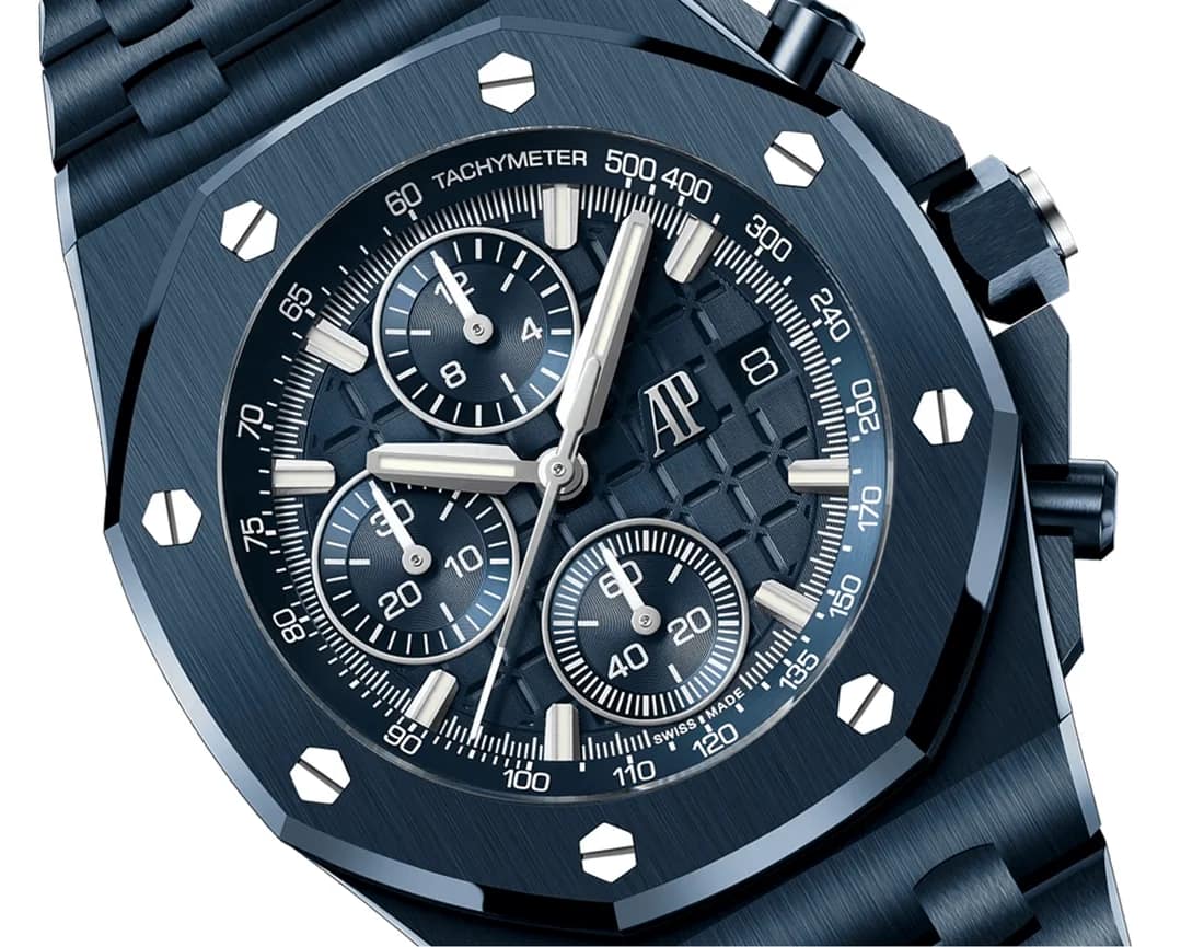 Audemars Piguet Royal Oak Offshore Chronograph «Bleu Nuit» — оригинальные часы в бутике OBID SOBITOV, Ташкент